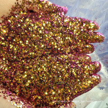 Glitter de mudança de cor Mudar de cor de diferentes ângulos Chameleon Glitter para Christmas Cosmetic Nail Art Toys Artesanato estudantil